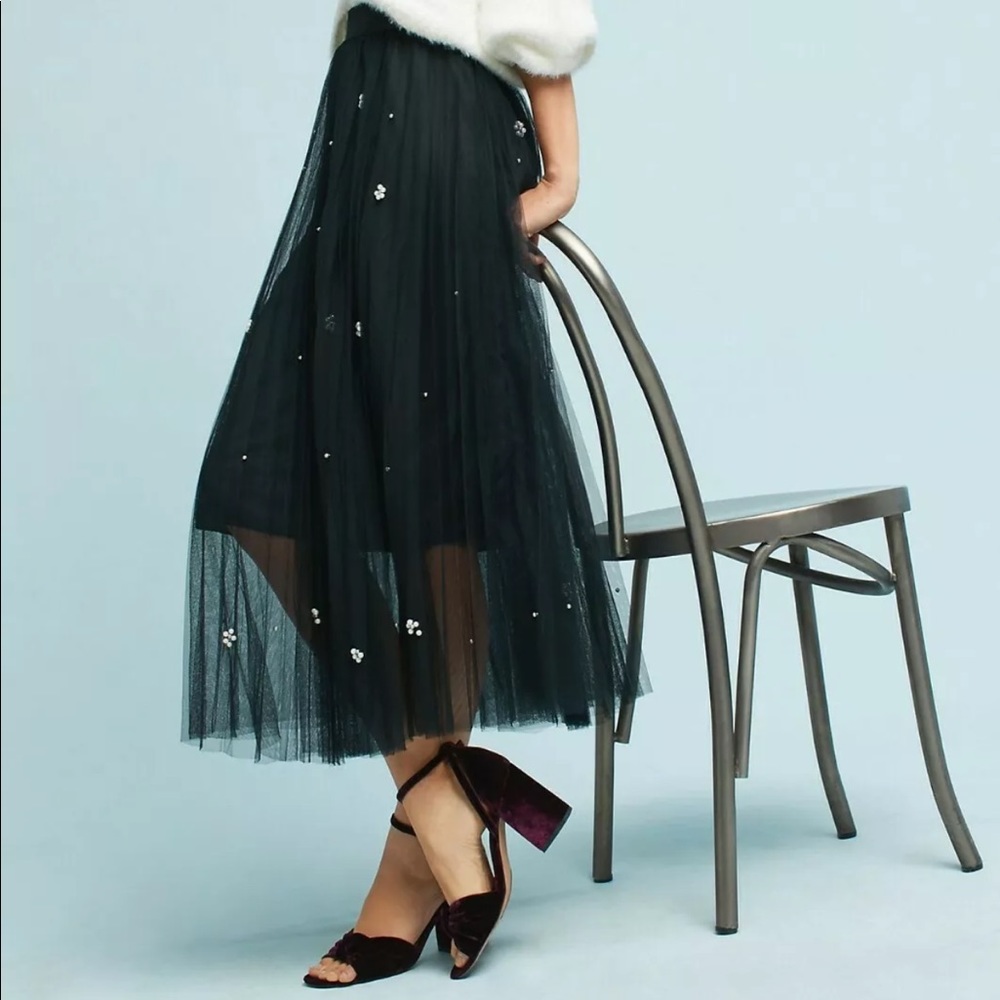 Eva Franco, Anthropologie. Black maxi length skirt